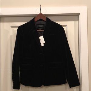 Black velvet blazer